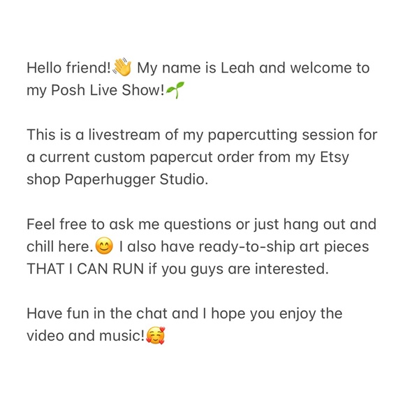 ART & CHAT: Livestream of Papercutting Process (ready-made art also for sale!🥰) - Picture 2 of 8
